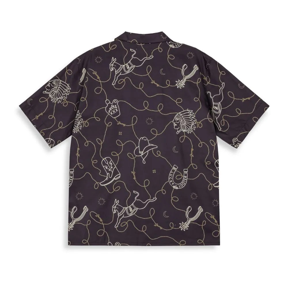 grimey Camisa  Lone Hand Button Up Black