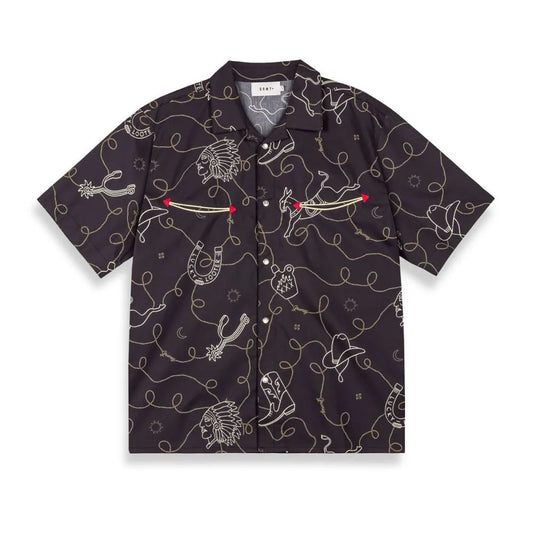 grimey Camisa  Lone Hand Button Up Black