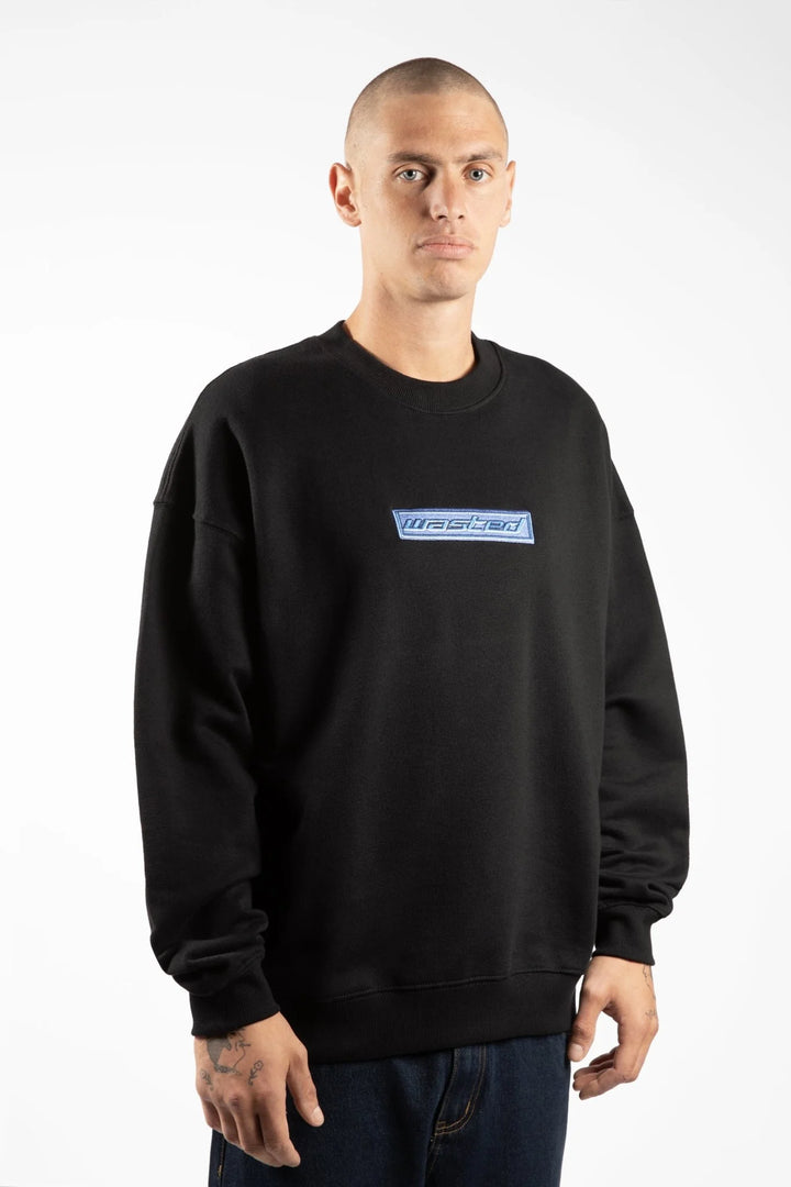 wasted paris sudadera pulse neckcrew black