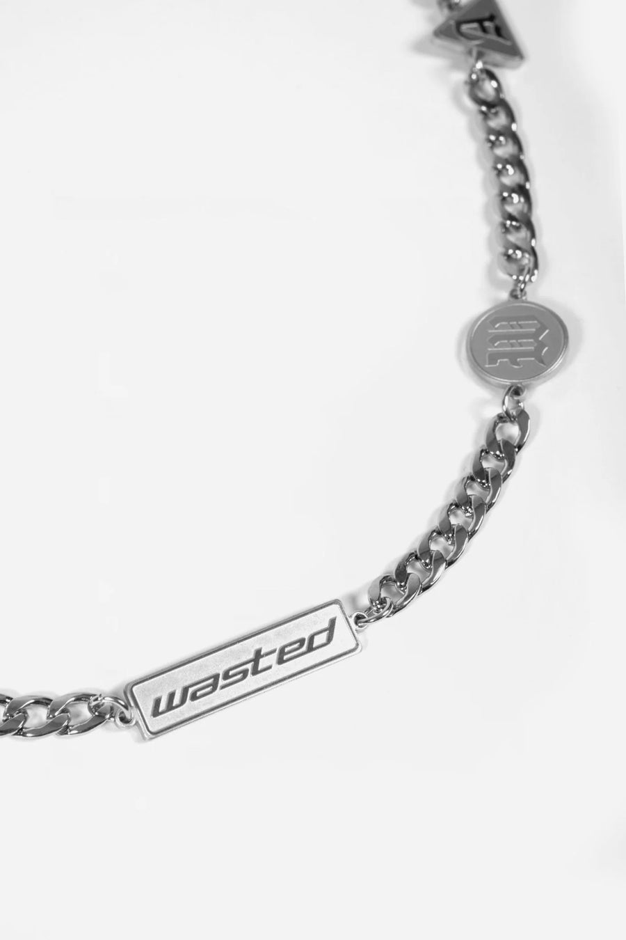 wasted paris collar pulse necklace silver