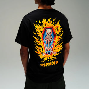 ripndip camiseta burn in heck black