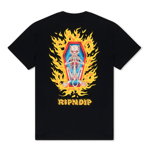 ripndip camiseta burn in heck black