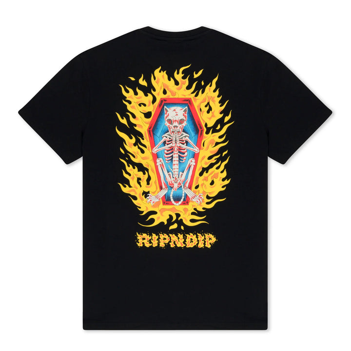 ripndip camiseta burn in heck black