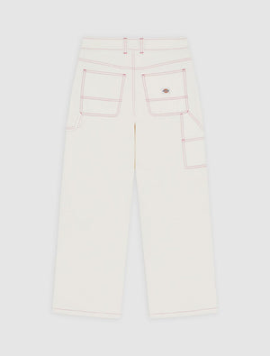 dickies pantalón x loose denim carpenter white