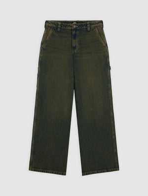 dickies pantalón x loose denim carpenter verde