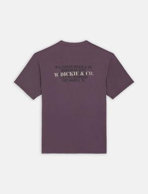 dickies camiseta stamp  plum perfect