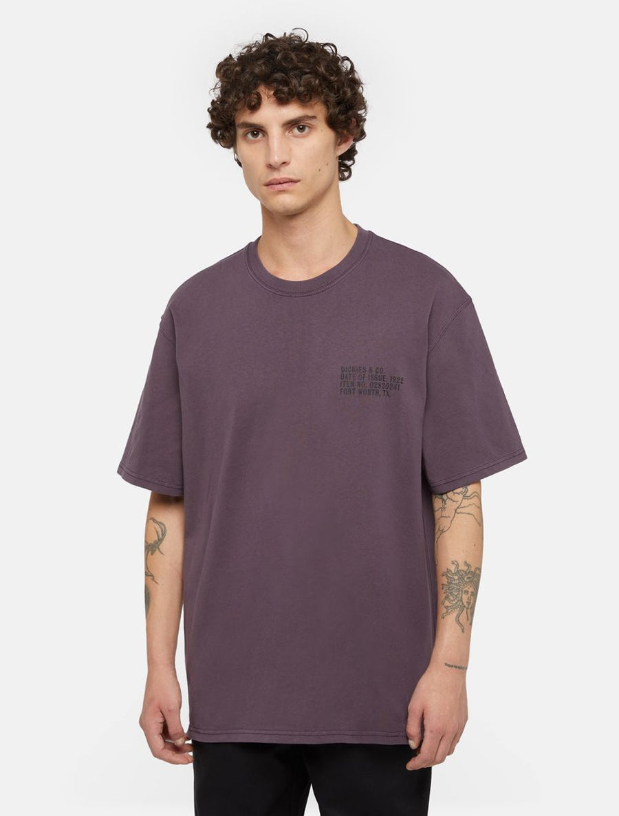 dickies camiseta stamp  plum perfect