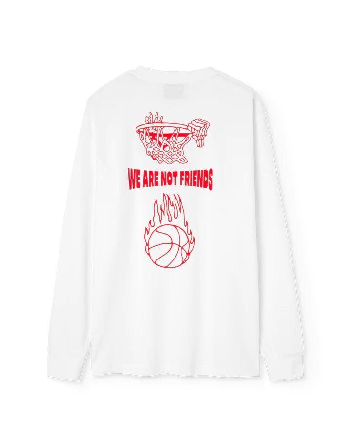 we are not friends camiseta basketball is not dead ls