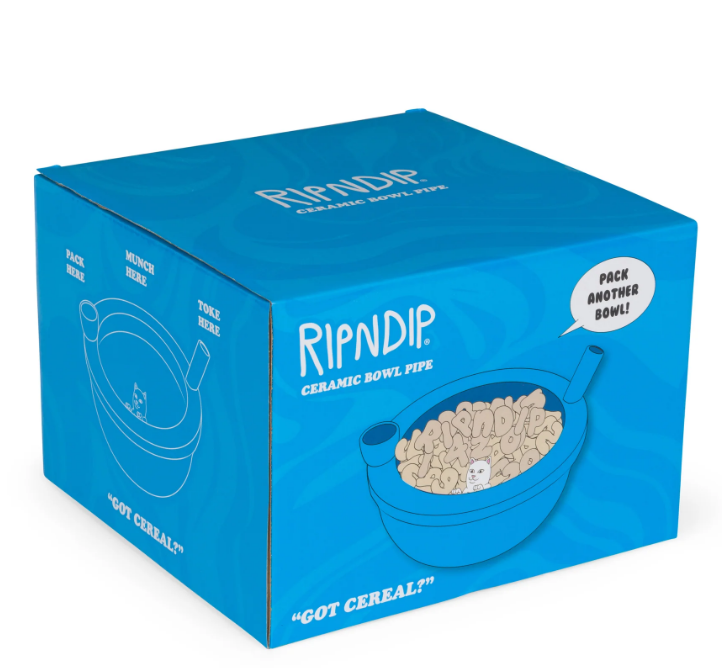 ripndip bowl  wake and bake cereal bowl