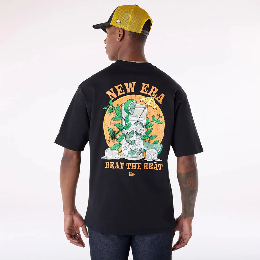 New era Camiseta Oversized New Era Drink Graphic Negro