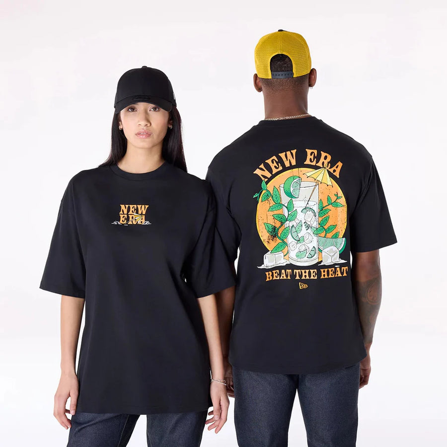 New era Camiseta Oversized New Era Drink Graphic Negro