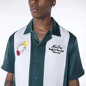 New era Camisa Manga Corta New Era Stripe Revere Verde