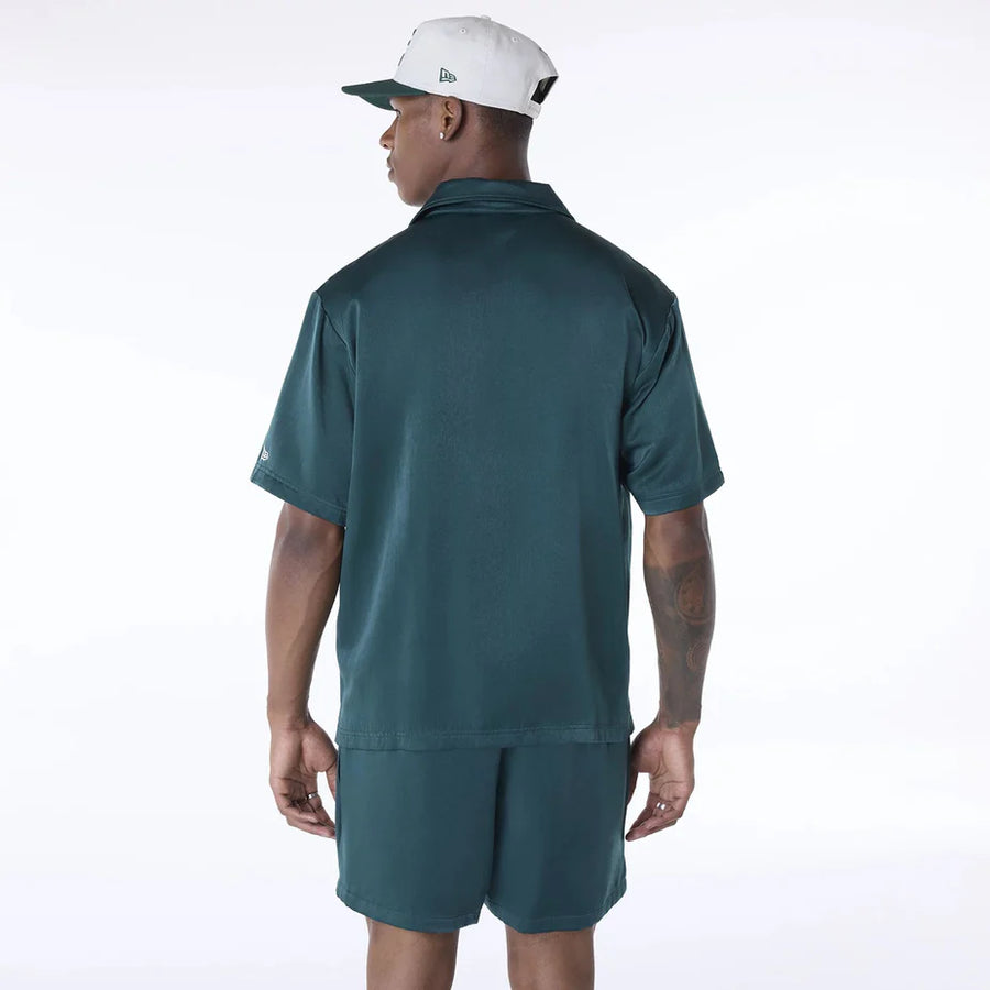 New era Camisa Manga Corta New Era Stripe Revere Verde