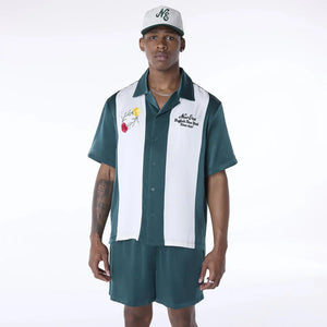 New era Camisa Manga Corta New Era Stripe Revere Verde