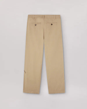 we are not friends pantalón pleat cream chino