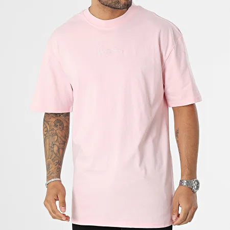 karl kani camiseta small signature essential pink