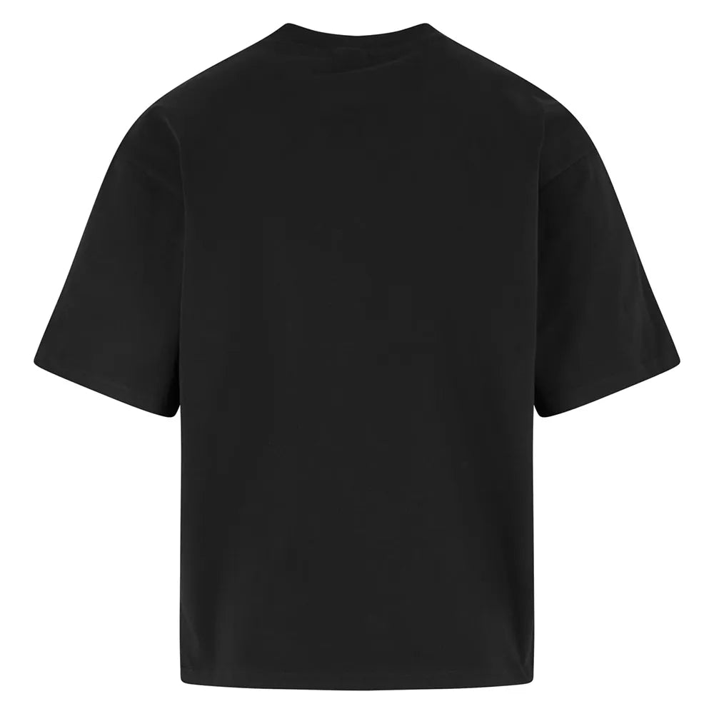 karl  kani camiseta wove signature chrome logo crop black