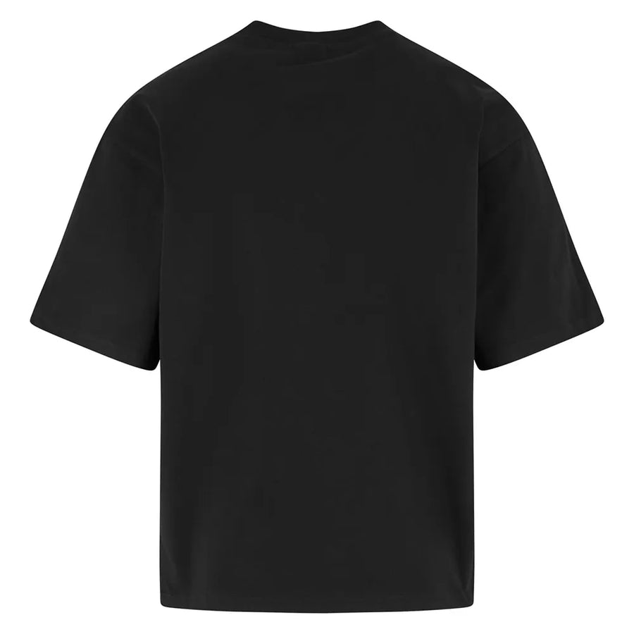 karl  kani camiseta wove signature chrome logo crop black