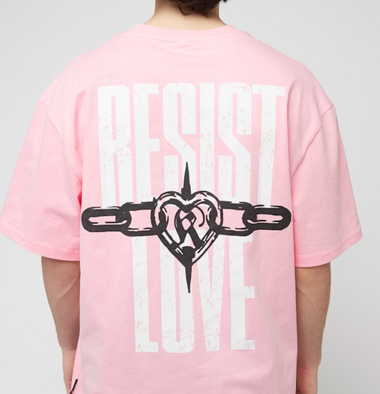 karl kani camiseta wove signature resist love pink