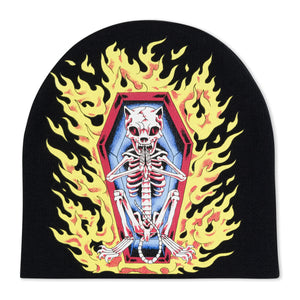 ripndip beanie  burn in heck