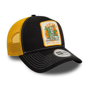 New Era gorra Patch 9FORTY A-Frame Trucker Negro amarillo