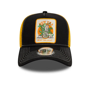 New Era gorra Patch 9FORTY A-Frame Trucker Negro amarillo