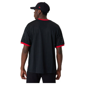 new era camiseta nba team logo mesh chicago bulls