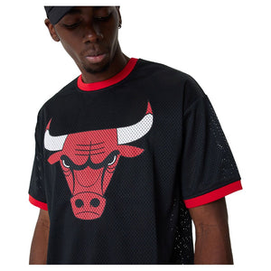 new era camiseta nba team logo mesh chicago bulls