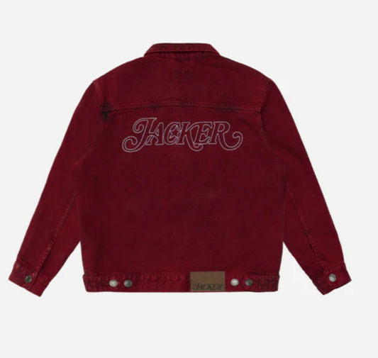 jacker chaqueta senteza denim jacket red