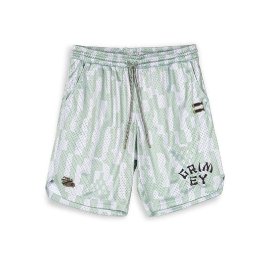 grimey bermuda lucky dragon mesh basket short white