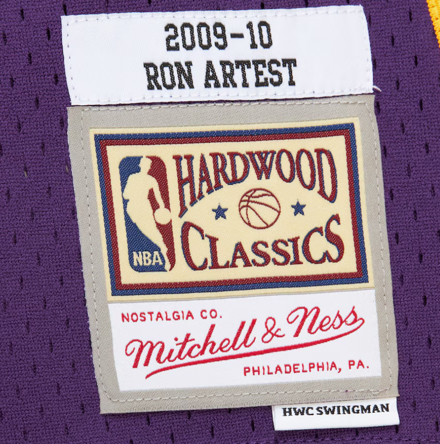 mitchell & ness camisilla Ron Artest Purple Los Angeles Lakers 2009/10