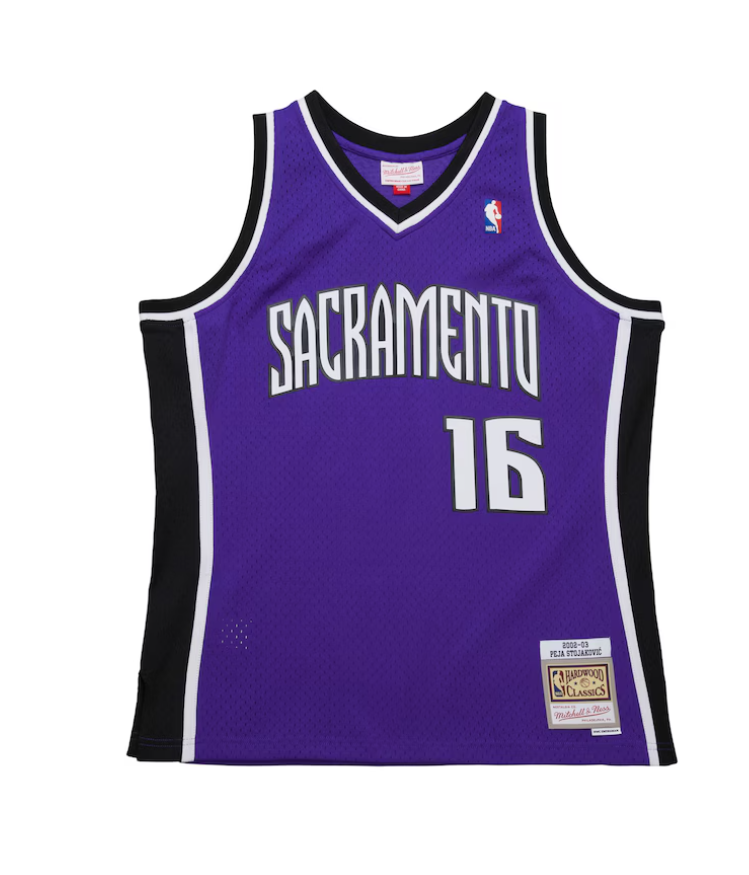 mitchell & ness camisilla Peja Stojakovic Purple Sacramento Kings 2002/03