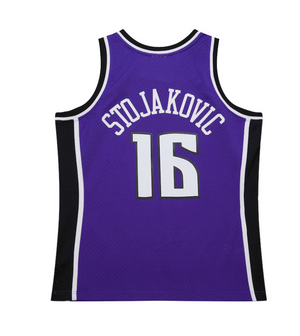 mitchell & ness camisilla Peja Stojakovic Purple Sacramento Kings 2002/03