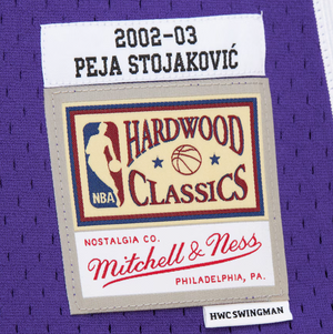 mitchell & ness camisilla Peja Stojakovic Purple Sacramento Kings 2002/03