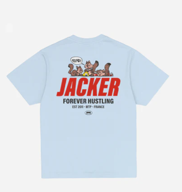 jacker camiseta squirrel gang blue