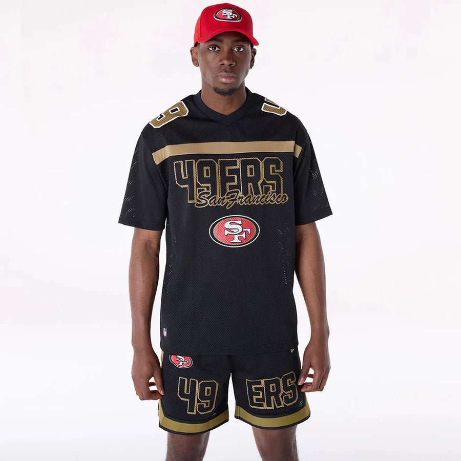 New era Camiseta San Francisco 49ers NFL Mesh Negro