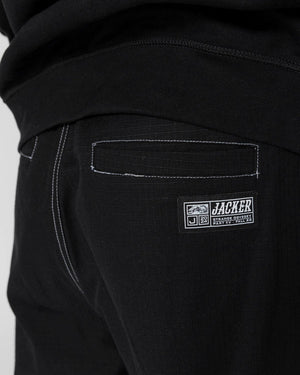 jacker pantalon contrast cargo black