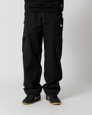 jacker pantalon contrast cargo black