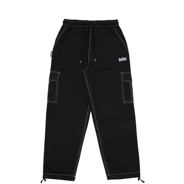 jacker pantalon contrast cargo black