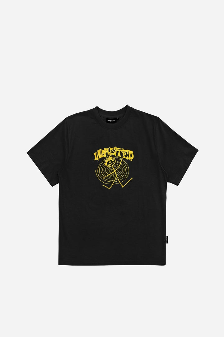 wasted paris camiseta acid t shirt black acid