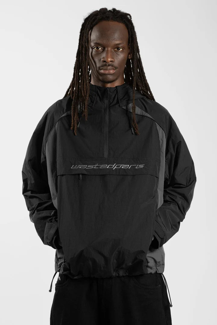 wasted paris sudadera arena  windreaker black charcoal