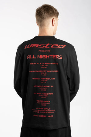 wasted paris camiseta manga larga fusion black