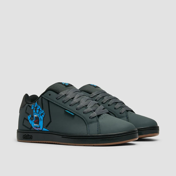 etnies zapatilla fader x santa cruz dark grey black