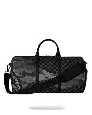 sprayground bolso split up camo tear duffle large