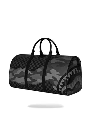 sprayground bolso split up camo tear duffle large