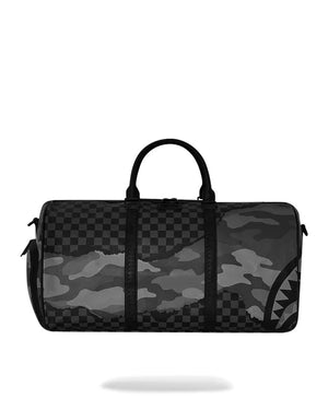 sprayground bolso split up camo tear duffle large