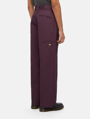 dickies pantalón double knee rec plum perfect