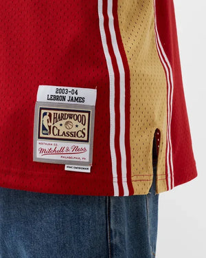 mitchell & ness camisilla cle vas lebron james