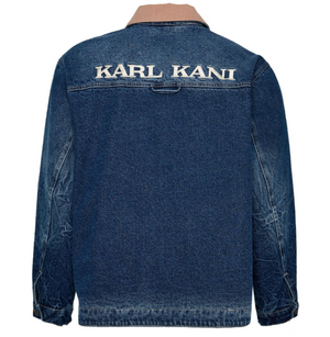 karl kani chaqueta og washed denim jacket indigo