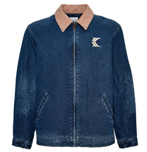 karl kani chaqueta og washed denim jacket indigo